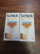 2x Schick Hydro Skin Comfort Stubble Eraser 3 Razor Handle + 4 Cartridge... - $12.86