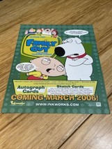 Inkworks 2006 Family Guy Season Two Trading Card Promotional Poster KG JD - $14.85