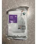 Simplehuman Trash Can Custom Fit Liners Code C 10-12L 20 Bags - $14.99