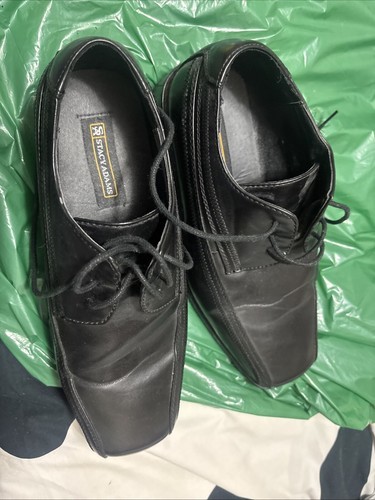Stacy Adams Mens Black Dress Shoes Oxfords Bowman Black 41250B-01 Sz 6 - $4.99