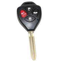 Remote Uncut 4 Buttons Key Shell FOB for Toyota Corolla 2007 2008 2009 2010 - £16.50 GBP
