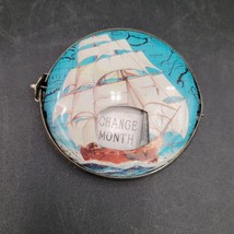 Vintage 1970&#39;s Round Perpetual Calendar w/Ship No Stand - $5.93