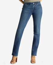 Lee Womens Straight Leg Jeans Size 10 Petite Color Blue - £23.30 GBP