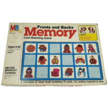 VINTAGE 1980 MEMORY FRONTS AND BACKS MATCHING CARD GAME IN BOX ALMOST CO... - $19.00