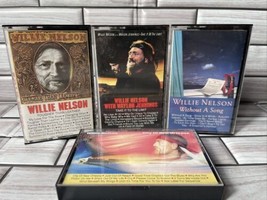 Willie Nelson Cassette Lot Of 4 Country Music Waylon Jennings 1983 1984Tested - £6.04 GBP