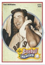 1992 Upper Deck Heroes Of Baseball Ted Williams 29 Red Sox  .406 - £0.80 GBP
