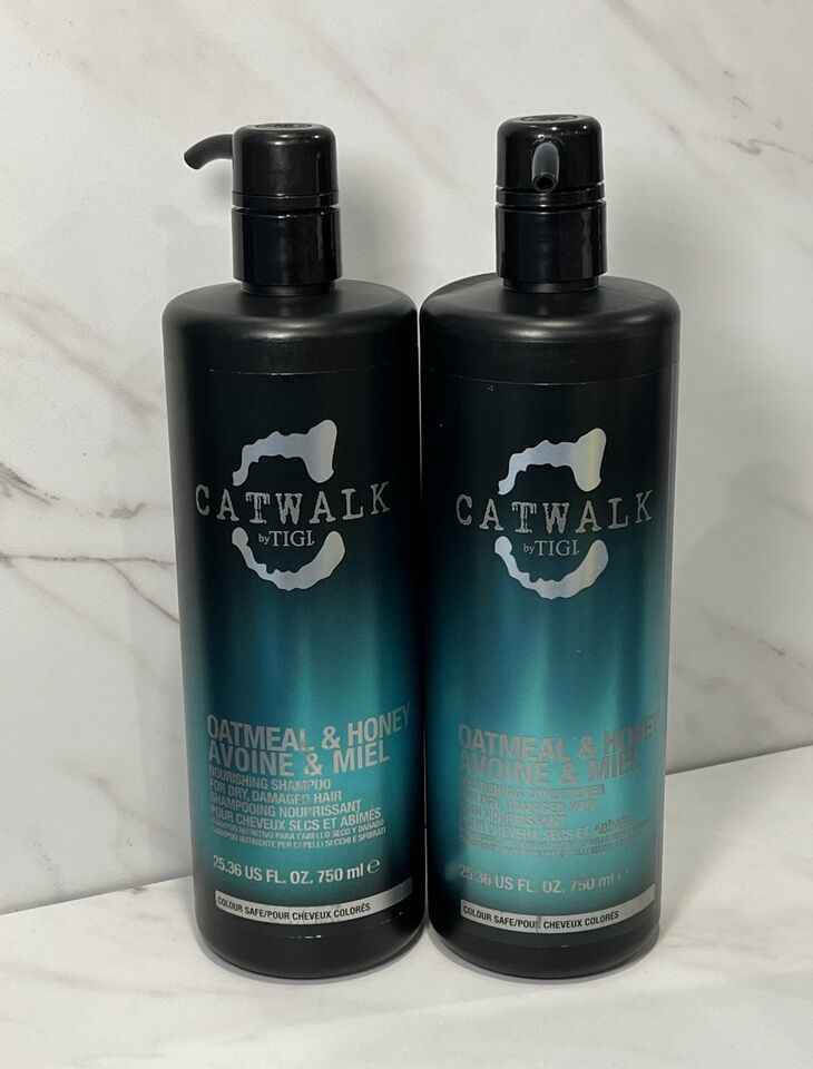 TIGI Catwalk Oatmeal & Honey Nourishing Shampoo Conditioner Set 25.36oz - £34.54 GBP