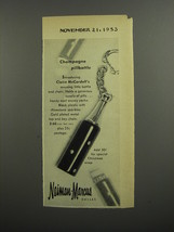 1953 Neiman-Marcus Claire McCardell Jewelry Advertisement - Champagne pillbottle - £13.89 GBP