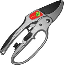 Ratchet Pruning Shears Gardening Tool – Anvil Pruner Garden Shears With Assisted - £27.08 GBP