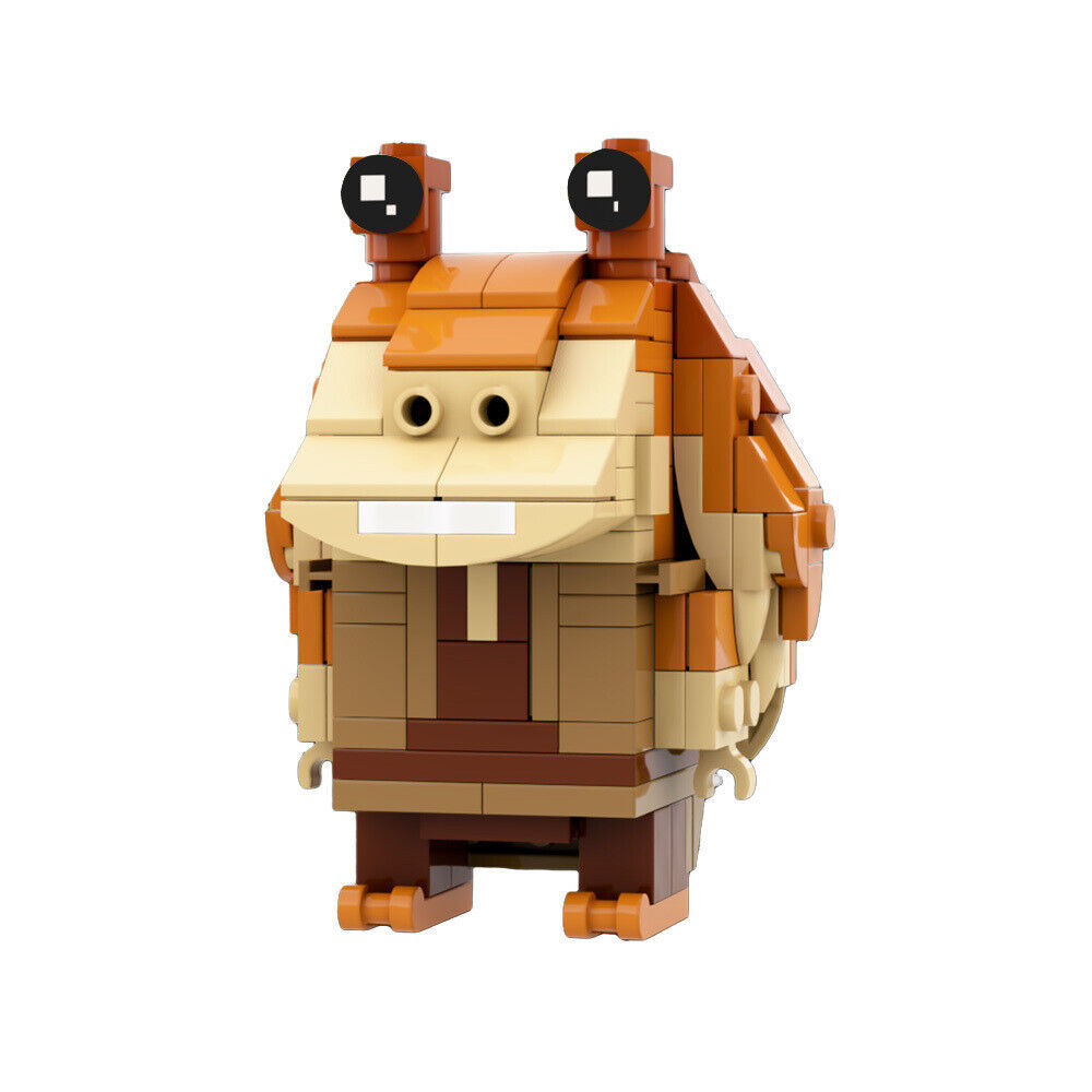 BuildMoc -J-a-r- -J-a-r Bi-n-k-s Bri-ckHe-adz Model 172 Pieces - $10.95