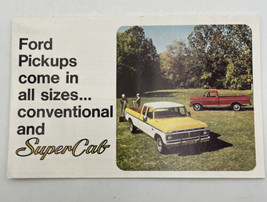 1975 Ford Supercab Pickup Truck Fold Out Sales Brochure Mailer Original - $10.40