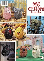 13 Easter Bunny Owl Cat Dog Turkey Bat Egg Critters Thread Crochet Patterns  - $14.99