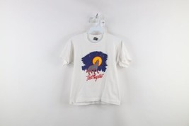 Vintage 90s Boys Large Spell Out Ted Nugent Band Short Sleeve T-Shirt White USA - £27.65 GBP