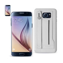 [Pack Of 2] Reiko Samsung Galaxy S6 Genuine Leather Hand Strap Case In Ivory - £22.92 GBP