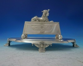 Egyptian Revival by Gorham Silverplate Inkwell w/ Double Well #4905 (#5720) - £1,994.55 GBP