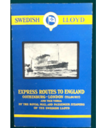 SWEDISH LLOYD Express England Steamer Routes (1926) illustrated 16-page ... - $19.79