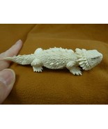 (liz-17) medium Horned Lizards of shed ANTLER figurine Bali detailed car... - £73.73 GBP