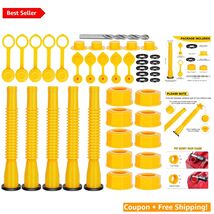 Durable Yellow Gas Can Spout Replacement Kit - Fits 1 to 10 Gallon Cans - $42.52