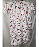 Vintage Sleeper Dress Fun Mod Kids Print Zip Front - $313.96 MXN