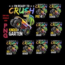 I&#39;m Ready To Crush PNG Bundle, T-Rex Dinosaur - £1.95 GBP