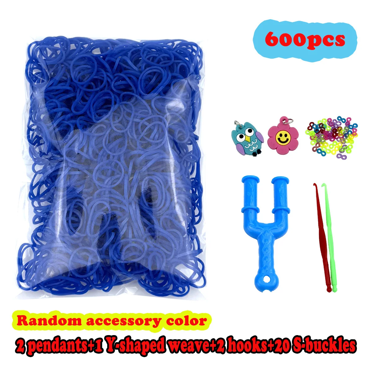 600pcs Rubber Band LOOM Girls DIY Handmade Toys Bracelet Rainbow Craft -... - €4,93 EUR
