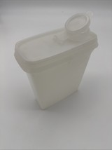 Vintage Tupperware Store &amp; Pour Jr. Small Container White With Flip Top ... - $4.94