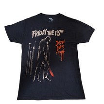 Friday The 13th Jason Lives, Mens Movie T-Shirt Black Sz Medium - $17.77 CAD