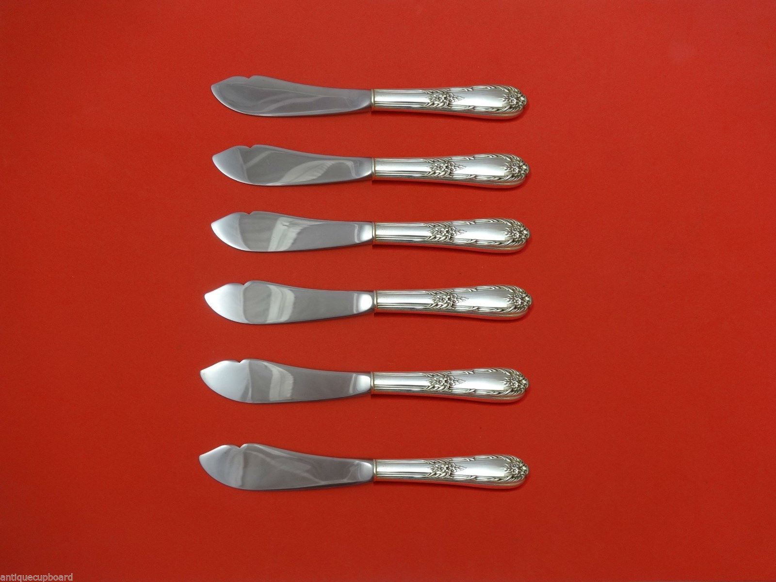 Primary image for Splendor by International Sterling Silver Trout Knife Set 6pc. HHWS  Custom Made