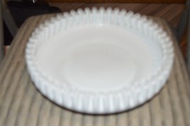 Fenton Silver Crest Shallow Milk Glass Bowl with Crimped Edges, 1950s - £23.97 GBP