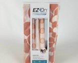 EZ-ON Shower Curtain by Hookless 71” x 74” Flowers Pink PEVA New - $25.12