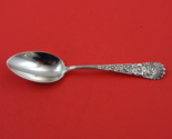 Hamilton and Diesinger Sterling Silver Teaspoon with Floral Handle Motif 6&quot; - £53.40 GBP