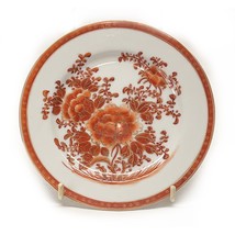 Chinese Floral Orange Flowers 6 1/4&quot; Dessert Salad Plate Antique - £19.68 GBP