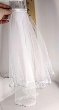 White Wedding Veil Bow Hairpin Sweet Bride&#39;s Short Veil Dress Hair Accessories - £14.42 GBP