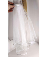 White Wedding Veil Bow Hairpin Sweet Bride&#39;s Short Veil Dress Hair Acces... - £14.57 GBP