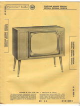 1958 TRUETONE 2D1834A Tv TELEVISION SERVICE MANUAL Photofact 2D1835A 2D1... - £10.11 GBP