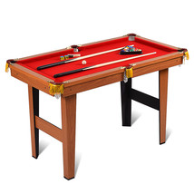Kids Mini Table Top Pool Table Game Billiard Set Cues Balls Indoor Sports - £175.53 GBP