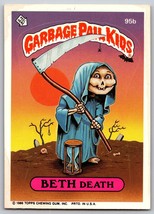 1986 Topps Garbage Pail Kids series 3 Beth Death 95b grim reaper - £3.30 GBP