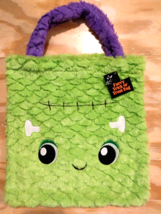 New w/Tag Lime Green Franken Monster 14x14 Trick Or Treat Bag - Halloween - £10.99 GBP