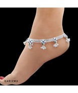 Real Sterling Silver Pink CZ Indian Peacock design Anklet Ankle Bracelet... - €218,87 EUR