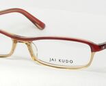 JAI KUDO EA 1688 P11 RED /TRANSPARENT BROWN EYEGLASSES GLASSES FRAME 50-... - $53.45