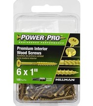 Hillman 42643 Power Pro Premium Interior Star Drive Wood Screw #6 x 1&quot;, ... - $20.75