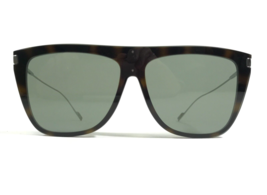 Saint Laurent Sunglasses SL 1 T 006 Silver Tortoise Square Frames w Green Lenses - £111.96 GBP