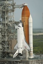 Space Shuttle Atlantis on KSC Pad 39A shortly before launch STS-135 Phot... - $8.81+