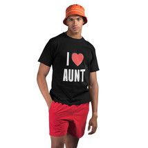 Funny Aunt Family Reunion Graphic Tees Crew Neck Black T-Shirt - £10.66 GBP