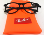 Ray-Ban Kinder Brille Rahmen RB1554 3615 Gummiert Mattschwarz 48-16-130 - £44.17 GBP