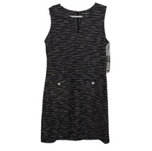 NWT Womens Size 14 Karl Lagerfeld Camilo Tweed Sheath Dress with Luster Buttons - £31.32 GBP