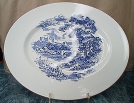 Vintage Enoch Wedgwood Countryside 14&quot; Oval Meat Platter - $12.75