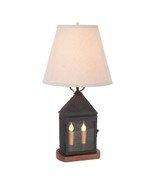 Harbor Lamp in Textured Black with Linen Shade - $3,556.91 MXN