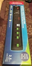 Sunbeam Advanced 7 Outlet Power Strip 2.5ft Cord Length Sliding protecti... - $10.82 CAD