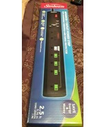 Sunbeam Advanced 7 Outlet Power Strip 2.5ft Cord Length Sliding protecti... - €6,89 EUR